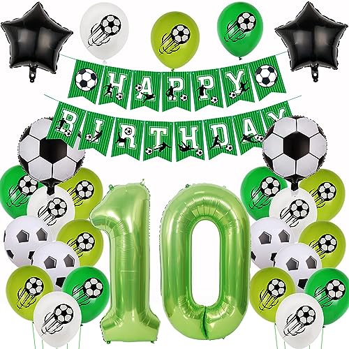 10. Fußball Geburtstag Deko,Fussball Luftballon 10. Geburtstag, Fußball 10 Deko Grün,10 Jahr Luftballons , Helium Ballon 10 Junge 10. Fußball Geburtstag Deko,Fussball Luftballon 10. Geburtstag, Fußball 10 Deko Grün,10 Jahr Luftballons , Helium Ballon 10 Junge von Yishamei