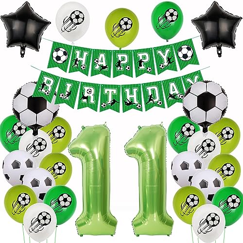 11. Fußball Geburtstag Deko,Fussball Luftballon 11. Geburtstag, 11 Deko Grün,11 Jahr Luftballons , Helium Ballon 11 Junge 11. Fußball Geburtstag Deko,Fussball Luftballon 11. Geburtstag, 11 Deko Grün,11 Jahr Luftballons , Helium Ballon 11 Junge von Yishamei