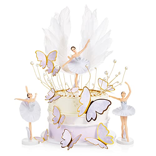 Ballerina Tortendeko, 15 Stück Mädchen Ballerina Kuchen Dekoration,Ballerina Kuchenaufsatz, Ballerina Kuchen Topper Krone Engelsflügel Schmetterlings Geburtstagstorten Dekoration Ballerina Tortendeko, 15 Stück Mädchen Ballerina Kuchen Dekoration,Ballerina Kuchenaufsatz, Ballerina Kuchen Topper Krone Engelsflügel Schmetterlings Geburtstagstorten Dekoration von Yishamei
