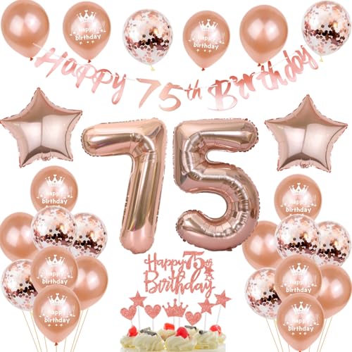 Deko 75. Geburtstag Frauen, Rosegold Tortendeko 75 Geburtstag Frau Luftballons 75 Geburtstag Frau Party Ballons mit Zahl 75 Ballon 75. Geburtstag Frauen Geburtstagsdeko 75 Jahre Frauen Ballon Deko 75. Geburtstag Frauen, Rosegold Tortendeko 75 Geburtstag Frau Luftballons 75 Geburtstag Frau Party Ballons mit Zahl 75 Ballon 75. Geburtstag Frauen Geburtstagsdeko 75 Jahre Frauen Ballon von Yishamei