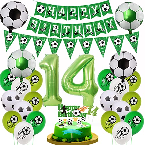Fußball 14. Geburtstag Luftballon, Fußball 14 Geburtstag Deko, Grün Fußball 14.Geburtstagsdeko Jungen, 14 Fußball Deko mit Tortendeko Fussball, Luftballon 14 Jahre Junge Fußball Kuchendeko Fußball 14. Geburtstag Luftballon, Fußball 14 Geburtstag Deko, Grün Fußball 14.Geburtstagsdeko Jungen, 14 Fußball Deko mit Tortendeko Fussball, Luftballon 14 Jahre Junge Fußball Kuchendeko von Yishamei
