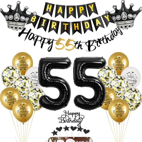 Luftballons 55. Geburtstag Dekoration Schwarz/gold Tortendeko Geburtstag 55 Jahre Mann Männer ballons 55 Geburtstag Frauen Mann,Tortendeko 55. Geburtstag Mann Frauen,Geburtstagsdeko 55 Jahre Mann Luftballons 55. Geburtstag Dekoration Schwarz/gold Tortendeko Geburtstag 55 Jahre Mann Männer ballons 55 Geburtstag Frauen Mann,Tortendeko 55. Geburtstag Mann Frauen,Geburtstagsdeko 55 Jahre Mann von Yishamei