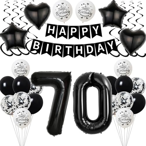 Schwarz Luftballon 70. Geburtstag Dekoration Mann Frauen,deko 70 Jahre Geburtstag Mann ,Geburtstagsdeko 70 Jahre Frauen Folienballon 70. Geburtstag Mann Ballon 70. Geburtstag Männer Schwarz Schwarz Luftballon 70. Geburtstag Dekoration Mann Frauen,deko 70 Jahre Geburtstag Mann ,Geburtstagsdeko 70 Jahre Frauen Folienballon 70. Geburtstag Mann Ballon 70. Geburtstag Männer Schwarz von Yishamei