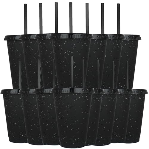 Yisituo Kunststoffbecher, 473 ml, Schwarz, 15 Stück Yisituo Kunststoffbecher, 473 ml, Schwarz, 15 Stück von Yisituo