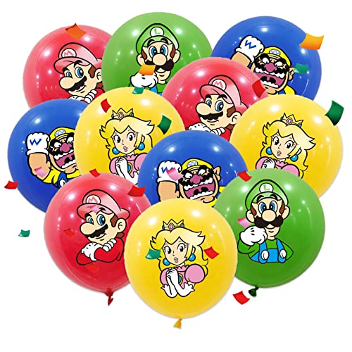 40PCS Cartoon Thema Luftballons, Cartoon Luftballons Set, Cartoon Latex Ballons, Cartoon Party Geburtstags Luftballons, für Cartoon Thema Party Geburtstag Dekoration von Yisscen