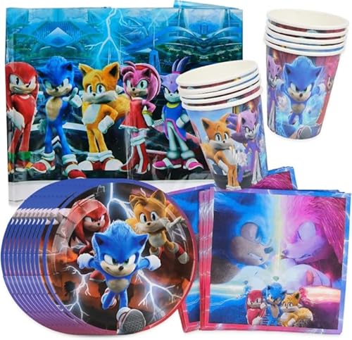 Partygeschirr Kindergeburtstag Dekoration, 41Stück Geburtstag Geschirr Kit, Partydekoration Geschirr Party Supplies Set, Besteck Tischdecke Papierhandtuch Tasse 10 Gäste verwenden Partygeschirr Kindergeburtstag Dekoration, 41Stück Geburtstag Geschirr Kit, Partydekoration Geschirr Party Supplies Set, Besteck Tischdecke Papierhandtuch Tasse 10 Gäste verwenden von Yisscen