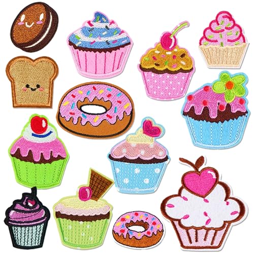 Yistoi 13 Patches zum Aufbügeln, Bügelbilder, Aufnäher zum Aufbügeln, Süße Dessert-Patches, Bügelbar Mit Bügeleisen, Zartes Stickverfahren, Geeignet für Jacken, Taschen, Hüte, Hosen, T-Shirts Yistoi 13 Patches zum Aufbügeln, Bügelbilder, Aufnäher zum Aufbügeln, Süße Dessert-Patches, Bügelbar Mit Bügeleisen, Zartes Stickverfahren, Geeignet für Jacken, Taschen, Hüte, Hosen, T-Shirts von Yistoi