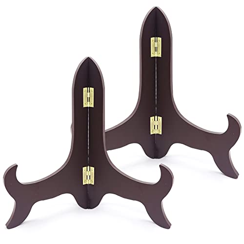 Yitexin 2 Stück Tellerständer aus Holz, dekorativer Tellerständer, Holzständer, für Heimdekoration, Bilderrahmen, Staffeleien, Kunstwerke (22 cm) Yitexin 2 Stück Tellerständer aus Holz, dekorativer Tellerständer, Holzständer, für Heimdekoration, Bilderrahmen, Staffeleien, Kunstwerke (22 cm) von Yitexin