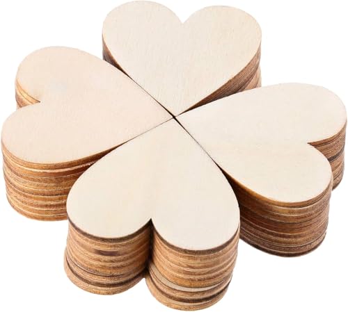 DIY Handwerk Verzierungen, Holzherzen Scheiben,Holzherzen Hochzeit, Für Geburtstag Taufe,Wanddeko Herz, Deko Hochzeit, 50mm,50 Stück DIY Handwerk Verzierungen, Holzherzen Scheiben,Holzherzen Hochzeit, Für Geburtstag Taufe,Wanddeko Herz, Deko Hochzeit, 50mm,50 Stück von Yitobici