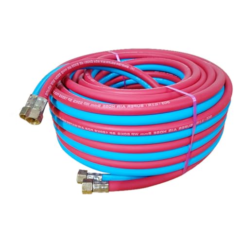 Yiustldd Schweißschlauch – 8 Mm Dicker Sauerstoff-Acetylen-Schlauch Mit Kupferanschluss, Acetylenrohr, Acetylen-Schweißrohr, Industrielles Schneiden,10 Meter Yiustldd Schweißschlauch – 8 Mm Dicker Sauerstoff-Acetylen-Schlauch Mit Kupferanschluss, Acetylenrohr, Acetylen-Schweißrohr, Industrielles Schneiden,10 Meter von Yiustldd