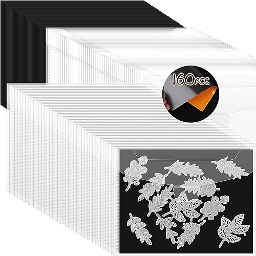 160-teiliges Stempel- und Stanzformen-Aufbewahrungsbeutel und magnetische Gummibögen, Stanzformen-Aufbewahrungs-Set zur Aufbewahrung, Stanzen, DIY, Scrapbooking von YixangDD