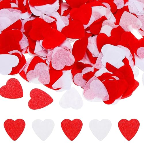 5000 Stück Liebe Herz Konfetti Papier, Rot und Weiß Herzform Biologisch Abbaubar Konfetti Valentinstag Dekorationen, Romantik Hochzeit Konfetti für Weihnachten, Jubiläum Tischdeko Papier Konfetti 5000 Stück Liebe Herz Konfetti Papier, Rot und Weiß Herzform Biologisch Abbaubar Konfetti Valentinstag Dekorationen, Romantik Hochzeit Konfetti für Weihnachten, Jubiläum Tischdeko Papier Konfetti von Yixinhe