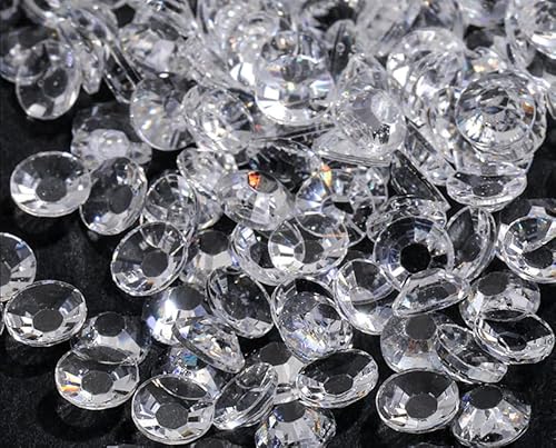Yixinly 3000 Stück SS20 5mm Strasssteine, Glitzersteine Runde Kristalle Steinchen für Nägel, DIY-Dekoration, Kleidung, Handyhüllen, Schuhe, Taschen (Transparent) von Yixinly