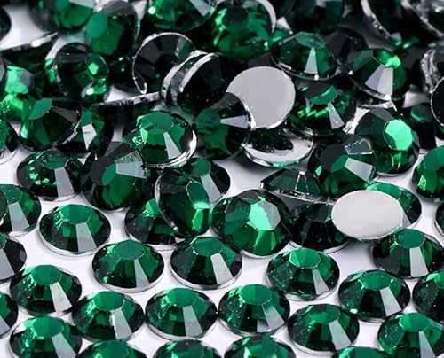 Yixinly 5000 Stück SS16 4mm Strasssteine, Glitzersteine Runde Kristalle Steinchen für Nägel, DIY-Dekoration, Kleidung, Handyhüllen, Schuhe, Taschen (Pfauengrün) von Yixinly