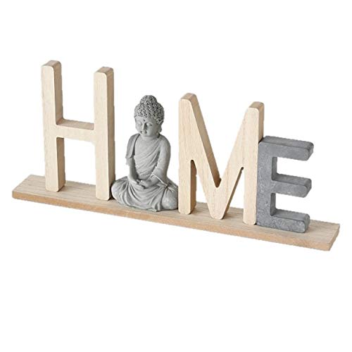 Unbekannt 1x Schriftzug Buddha Holz Länge 38 cm Farbmix, Tischdeko, Aufsteller, Wunschmodell:Oben Unbekannt 1x Schriftzug Buddha Holz Länge 38 cm Farbmix, Tischdeko, Aufsteller, Wunschmodell:Oben von Yixinxin