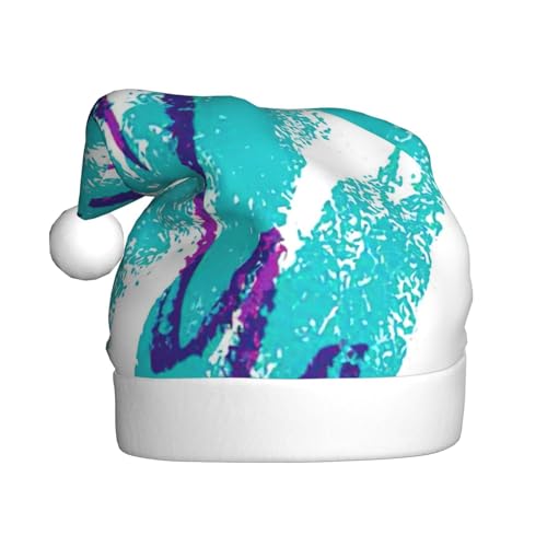 Yiyilong Weihnachtsmütze für Erwachsene, Plüsch, dekorativ, 90er-Jahre-Tassen-Motiv, Uni, Weihnachtsmannmütze für Weihnachtszubehör Yiyilong Weihnachtsmütze für Erwachsene, Plüsch, dekorativ, 90er-Jahre-Tassen-Motiv, Uni, Weihnachtsmannmütze für Weihnachtszubehör von Yiyilong