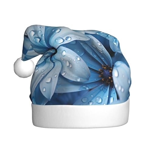 Yiyilong Weihnachtsmütze für Erwachsene, Plüsch, dekorative Blumen im Spa-Druck, Uni, Weihnachtsmannmütze für Weihnachtszubehör Yiyilong Weihnachtsmütze für Erwachsene, Plüsch, dekorative Blumen im Spa-Druck, Uni, Weihnachtsmannmütze für Weihnachtszubehör von Yiyilong