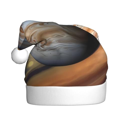 Jupiter Landschafts-Weihnachtsmütze für Erwachsene. Festliche Weihnachtsmütze mit Bommel, Unisex-Kappe für Weihnachtsfeiern. von Yizhiyz