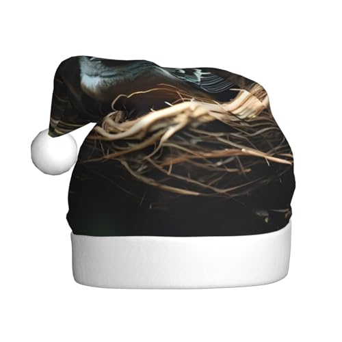 Little Bird Nest Weihnachtsmütze für Erwachsene. Festliche Weihnachtsmütze mit Bommel, Unisex-Kappe für Weihnachtsfeiern. von Yizhiyz