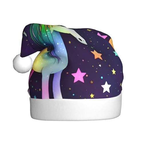 One-Horse Star Weihnachtsmütze für Erwachsene. Festliche Weihnachtsmütze mit Bommel, Unisex-Kappe für Weihnachtsfeiern. von Yizhiyz