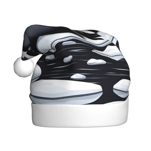 Seals On Ice Weihnachtsmütze für Erwachsene. Festliche Weihnachtsmütze mit Bommel, Unisex-Kappe für Weihnachtsfeiern. von Yizhiyz