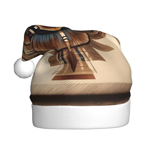 Weihnachtsmütze für Erwachsene, festliche Weihnachtsmütze mit Bommel, unisex, für Weihnachtsfeiern. von Yizhiyz