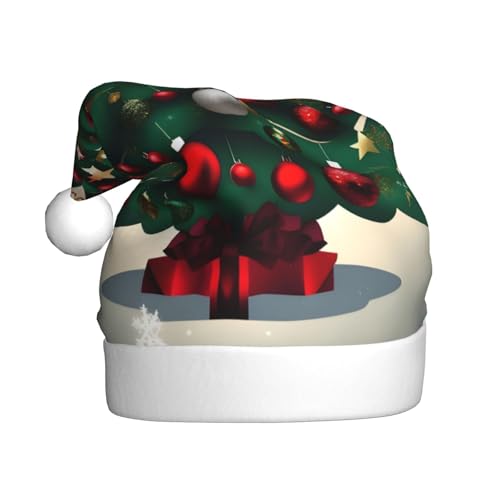Weihnachtsmütze für Erwachsene. Festliche Weihnachtsmütze mit Bommel, Unisex, für Weihnachtsfeiern. von Yizhiyz