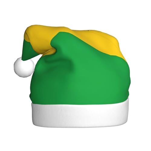 Weihnachtsmütze mit Jamaika-Flagge für Erwachsene. Festliche Weihnachtsmütze mit Bommel, Unisex-Kappe für Weihnachtsfeiern. von Yizhiyz