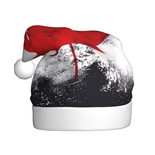 Weihnachtsmütze mit kanadischer Flagge für Erwachsene. Festliche Weihnachtsmütze mit Bommel, Unisex-Kappe für Weihnachtsfeiern. von Yizhiyz