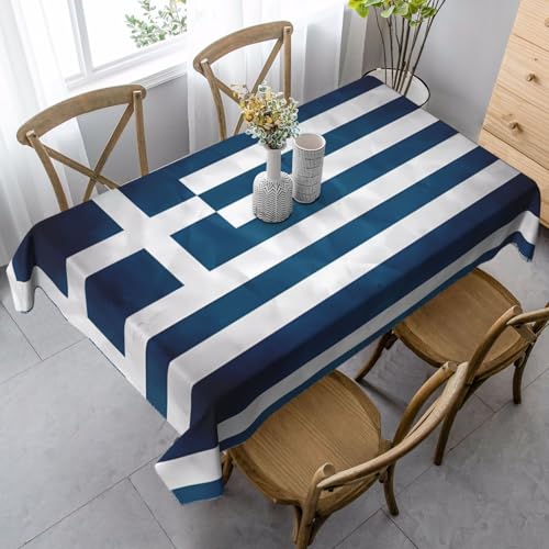 Yizhiyz Tischdecke mit griechischer Flagge, rechteckig, 89 x 140 cm, wasserdicht und schmutzabweisend, verbessert das kulinarische Erlebnis. Yizhiyz Tischdecke mit griechischer Flagge, rechteckig, 89 x 140 cm, wasserdicht und schmutzabweisend, verbessert das kulinarische Erlebnis. von Yizhiyz