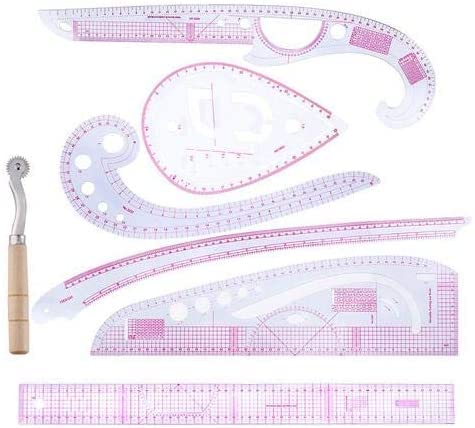 7-teiliges Set Französisch Lineal, Kleidung Trimmer Kunststoffkurve Nähen Lineal Geeignet für Nähen Schneiderei Muster Design Zeichnung Vorlage Machen 7-teiliges Set Französisch Lineal, Kleidung Trimmer Kunststoffkurve Nähen Lineal Geeignet für Nähen Schneiderei Muster Design Zeichnung Vorlage Machen von Yizunnu
