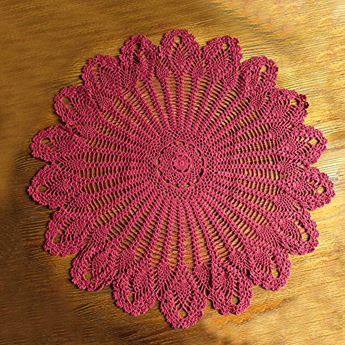 Yizunnu Retro-Tischdecke, rund, Spitze, handgefertigt, gehäkelt, Baumwolle, Tischdecke/Abdeckung, 90 cm, Baumwolle, v, 90cm Round Yizunnu Retro-Tischdecke, rund, Spitze, handgefertigt, gehäkelt, Baumwolle, Tischdecke/Abdeckung, 90 cm, Baumwolle, v, 90cm Round von Yizunnu