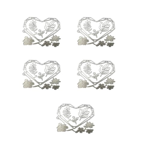 Yjcnelcr 5 Stanzformen für Scrapbooking, Karbonstahl, Prägeschablonen für Scrapbooking-Karten von Yjcnelcr