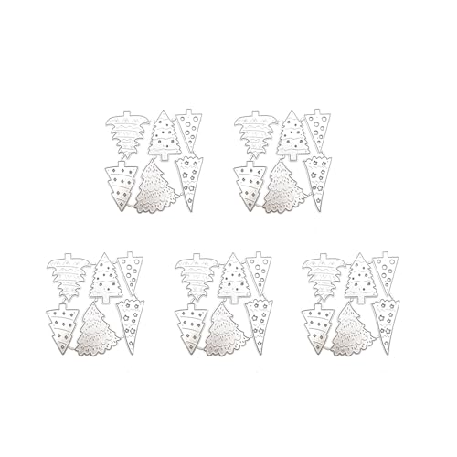 Yjcnelcr 5 Stück/Set Weihnachtsglocken Stanzformen Prägungen Weihnachten Metall Stanzformen für Scrapbooking Karte von Yjcnelcr