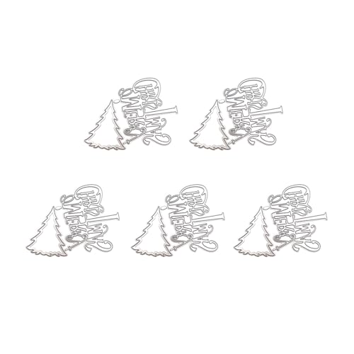 Yjcnelcr 5 Stück/Set Weihnachtsglocken Stanzformen Prägungen Weihnachten Metall Stanzformen für Scrapbooking Karte von Yjcnelcr
