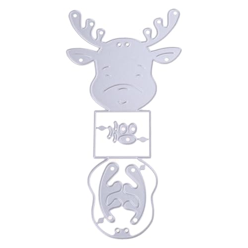 Yjcnelcr Christma Rentier Stanzformen Weihnachten Prägeschablonen für Geburtstagskarten Scrapbooking von Yjcnelcr