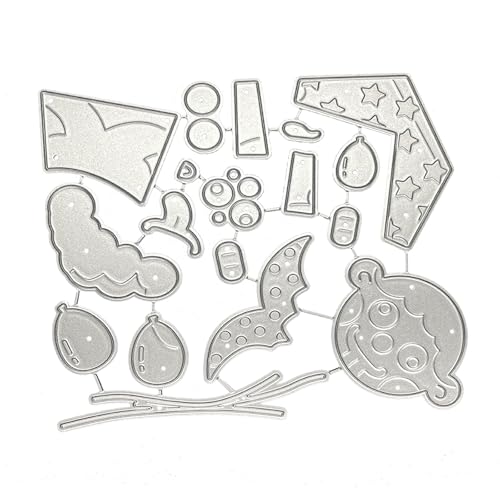 Yjcnelcr Clown-Stanzschablone, Anti-Verformung, Karbonstahl, Stanzform, Schablone für Scrapbooking, Kartenherstellung von Yjcnelcr