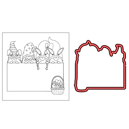 Yjcnelcr Dekorative Stanzformen für Ostern, Metall, Prägeschablone für Kartenherstellung, Scrapbooking, Alben, Möbel, Wand von Yjcnelcr
