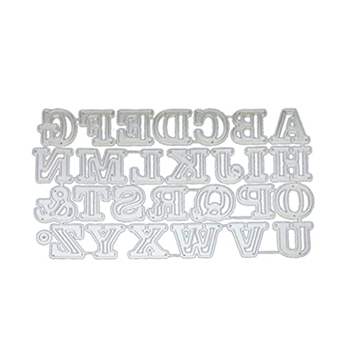 Yjcnelcr Metall-Stanzform mit 26 Buchstaben, 26 Buchstaben, Prägeschrift von Yjcnelcr
