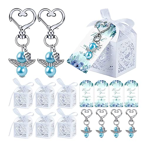 Yjcnelcr Schlüsselanhänger für Damen, Set mit 144 Engeln, Schlüsselringe, Taufgeschenkboxen, Kraftpapier, Partyzubehör für Gäste, Hochzeit, Geburtstag, Party, Schlüsselanhänger, Geschenke für Frauen Yjcnelcr Schlüsselanhänger für Damen, Set mit 144 Engeln, Schlüsselringe, Taufgeschenkboxen, Kraftpapier, Partyzubehör für Gäste, Hochzeit, Geburtstag, Party, Schlüsselanhänger, Geschenke für Frauen von Yjcnelcr