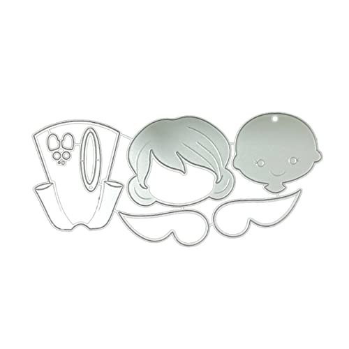 Yjcnelcr Stanzformen aus Karbonstahl, Prägeschablone, dekorative Schablone für Kartenherstellung, Scrapbooking, Foto von Yjcnelcr