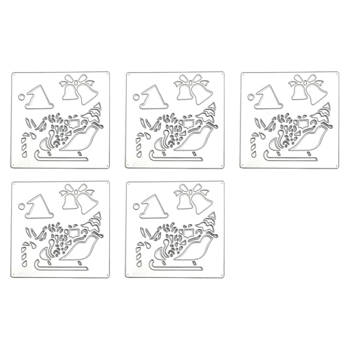 Yjcnelcr Stanzformen für Fotoalbum, Weihnachtsmotiv, 5 Stück von Yjcnelcr