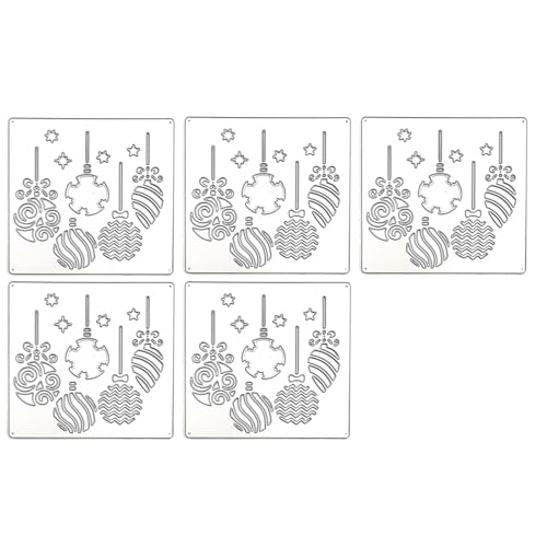 Yjcnelcr Stanzformen für Fotoalbum, Weihnachtsmotiv, 5 Stück von Yjcnelcr