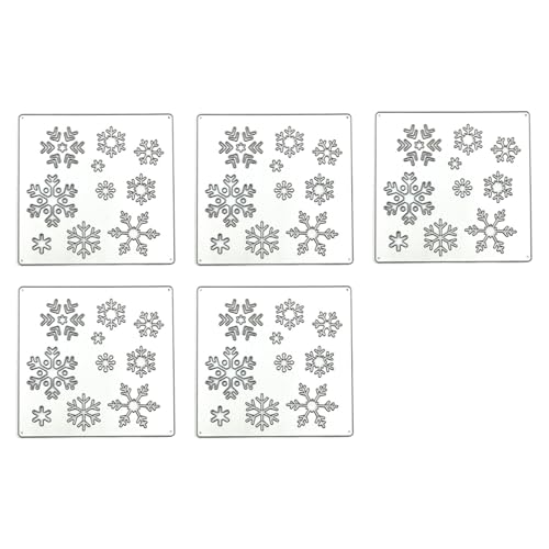 Yjcnelcr Stanzformen für Fotoalbum, Weihnachtsmotiv, 5 Stück von Yjcnelcr