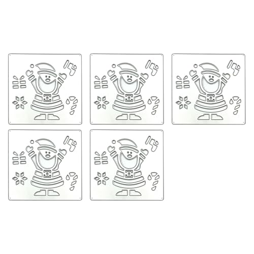 Yjcnelcr Stanzformen für Fotoalbum, Weihnachtsmotiv, 5 Stück von Yjcnelcr