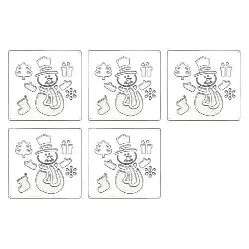 Yjcnelcr Stanzformen für Fotoalbum, Weihnachtsmotiv, 5 Stück von Yjcnelcr