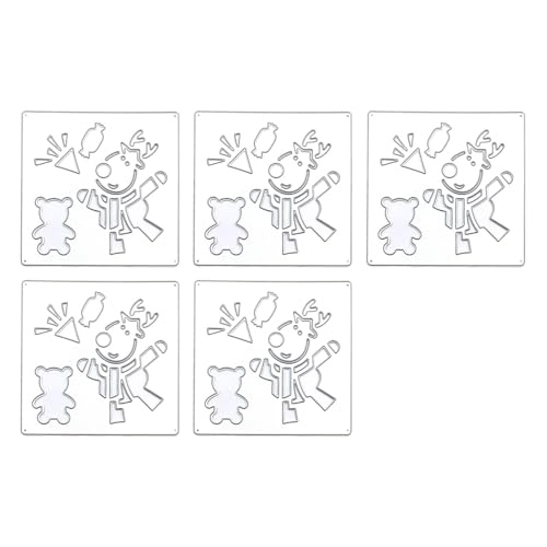 Yjcnelcr Stanzformen für Fotoalbum, Weihnachtsmotiv, 5 Stück von Yjcnelcr
