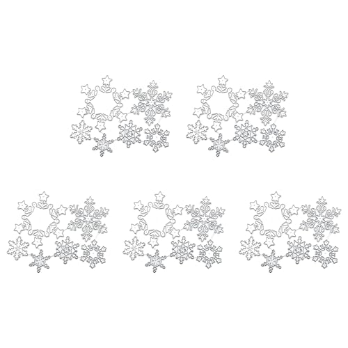 Yjcnelcr Stanzformen mit Weihnachtsmotiv für Kartenherstellung, Fotoalbum, Tagebuch, Dekoration, Scrapbooking, Prägeschablone, 5 Stück Yjcnelcr Stanzformen mit Weihnachtsmotiv für Kartenherstellung, Fotoalbum, Tagebuch, Dekoration, Scrapbooking, Prägeschablone, 5 Stück von Yjcnelcr