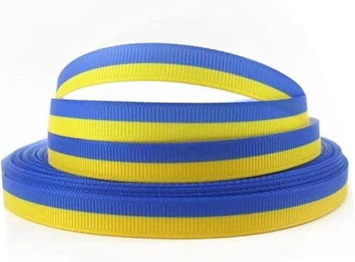 1 Rolle gelbe und blaue Bänder, 4,5 m, geeignet für die Herstellung einiger handgefertigter Stoffbänder, ukrainische Flagge, Farbband, DIY, handgefertigte Bandrollen, Besätze und Verzierungen (9 mm 1 Rolle gelbe und blaue Bänder, 4,5 m, geeignet für die Herstellung einiger handgefertigter Stoffbänder, ukrainische Flagge, Farbband, DIY, handgefertigte Bandrollen, Besätze und Verzierungen (9 mm von Yjemle