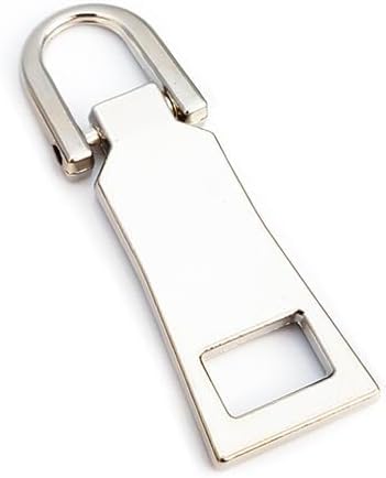 Reißverschluss-Ziehersatz, Schieber-Zuglasche für Gepäck, Rucksack, Jacke, Koffer, Mantel (M) – Nähutensilien und Zubehör, Verschlüsse (Silber) von Yjemle